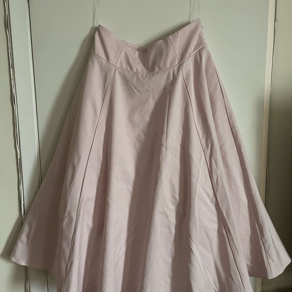 House of CB - Ballerina Pink A-line Midi Skirt - Picture 9 of 9